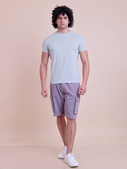 BASIC STRETCHABLE ROUND NECK HALF SLEEVE T-SHIRT