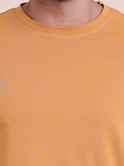BASIC STRETCHABLE ROUND NECK HALF SLEEVE T-SHIRT