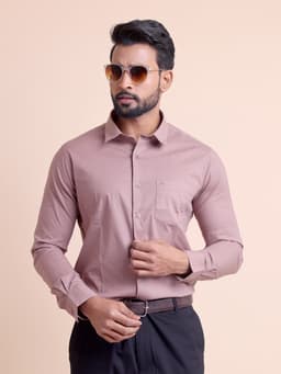 BASIC SOLID COTTON FULL SLEEVE SHIRT