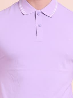 BASIC PREMIUM STRETCHABLE POLO NECK HALF SLEEVE T-SHIRT