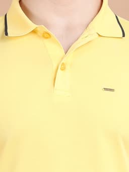 BASIC PREMIUM MERCERISED POLO NECK HALF SLEEVE T-SHIRT
