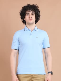 BASIC PREMIUM MERCERISED POLO NECK HALF SLEEVE T-SHIRT