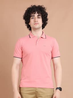 BASIC PREMIUM MERCERISED POLO NECK HALF SLEEVE T-SHIRT