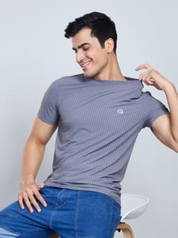 ATHLEISURE ROUND NECK T-SHIRT