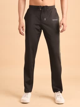 PREMIUM DRY-FIT TRACK PANTS -BLACK