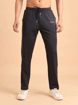 PREMIUM DRY-FIT TRACK PANTS - NAVY