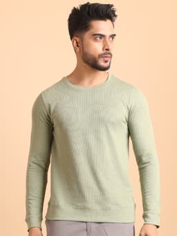 PREMIUM ROUND NECK FULL SLEEVE RIB T-SHIRT WITH GRIP-NEWSAGE
