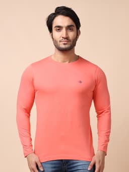 BASIC ROUND NECK FULL SLEEVE - FUCHISIA