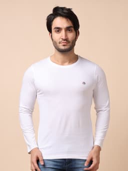 BASIC ROUND NECK FULL SLEEVE - OFFWHITE