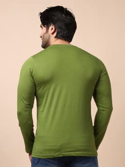 BASIC ROUND NECK FULL SLEEVE - OLIVE