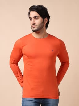 BASIC ROUND NECK FULL SLEEVE - RUST