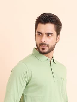 BASIC POLO NECK FULL SLEEVE - PISTA