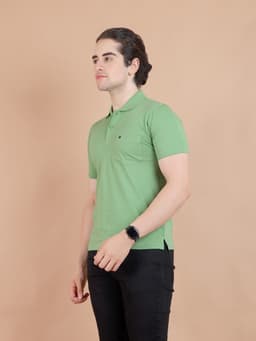 BASIC POLO NECK HALF SLEEVE - PISTA