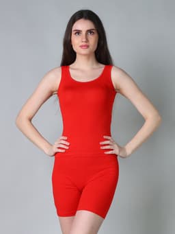 WOMEN'S PREMIUM STRETCHABLE CAMISOLE - RED