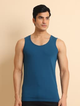 BASIC STRETCHABLE VEST - PETROL