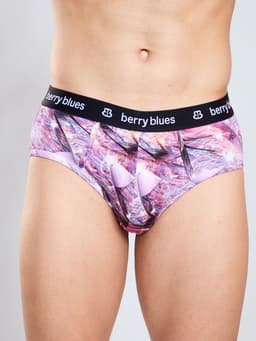 DIGITAL PRINTED PREMIUM STRETCHABLE BRIEF - PURPLE
