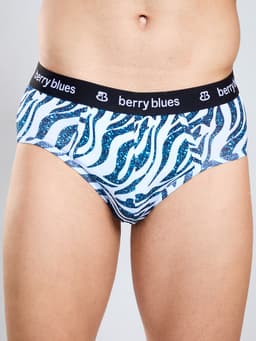 DIGITAL PRINTED PREMIUM STRETCHABLE BRIEF - ZEBRA
