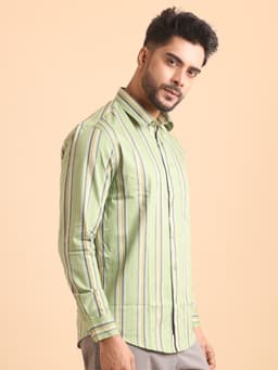 BASIC CHECKS COTTON FULL SLEEVE SHIRT- PISTA