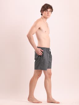 PREMIUM 100% COTTON CHEKERED BOXER SHORTS