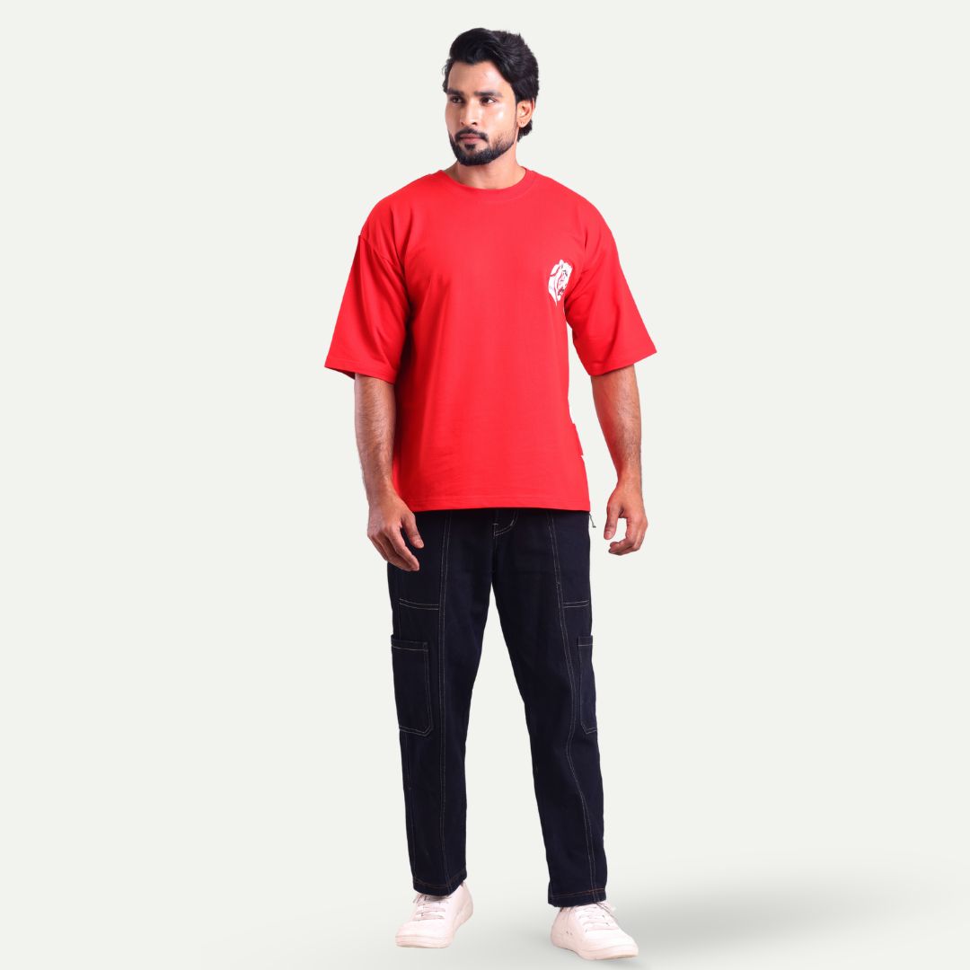 Men's Oversized Graphic T-Shirt - Tiger Edition