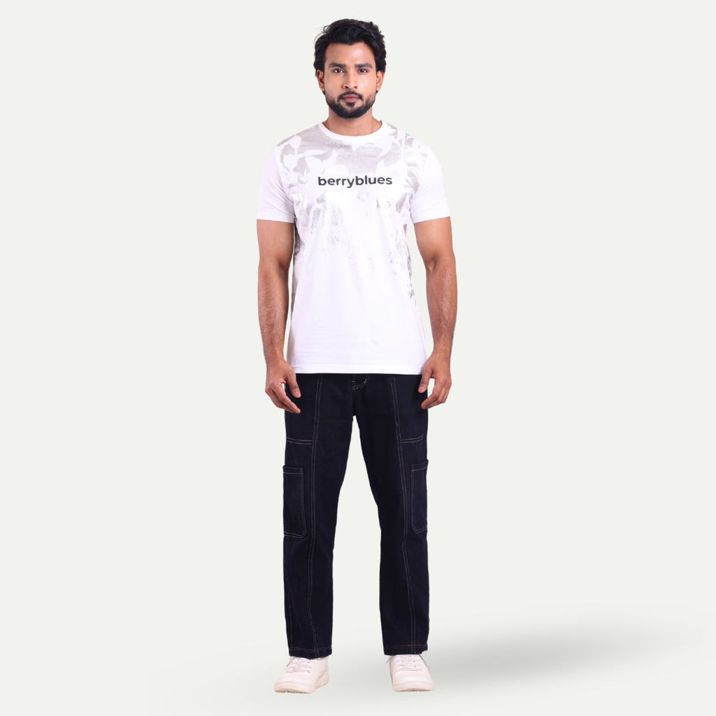 Men's Printed Round Neck T-Shirt - Logo Street Graphic