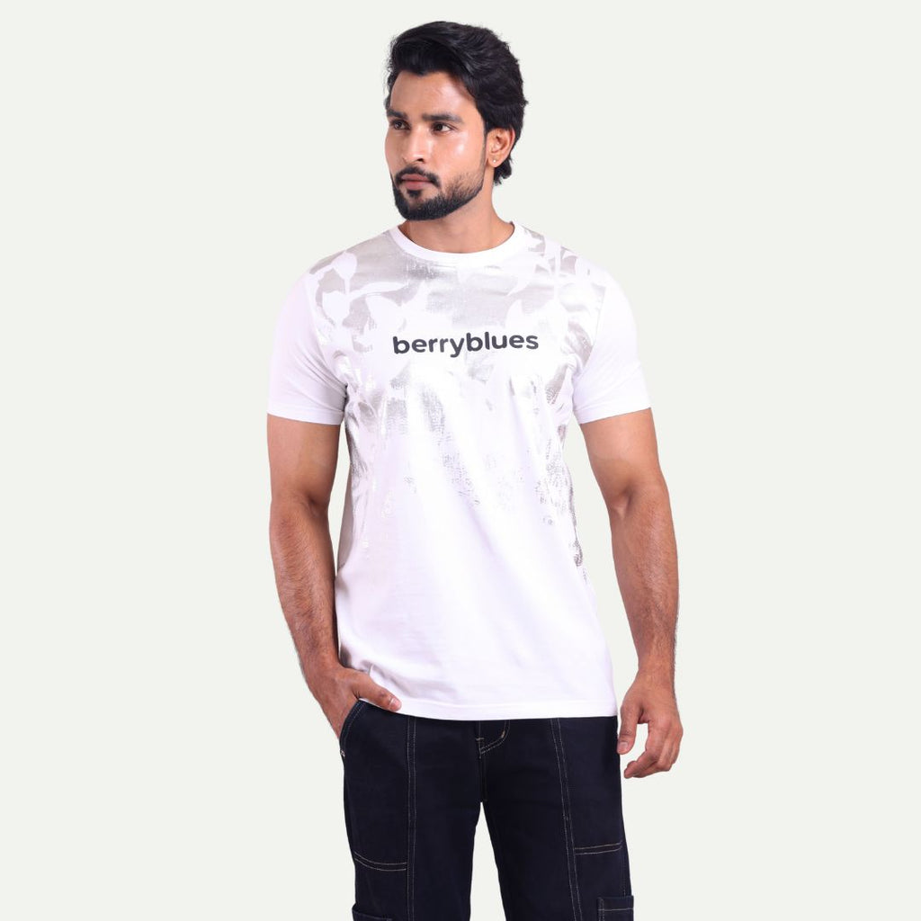 Men's Printed Round Neck T-Shirt - Logo Street Graphic
