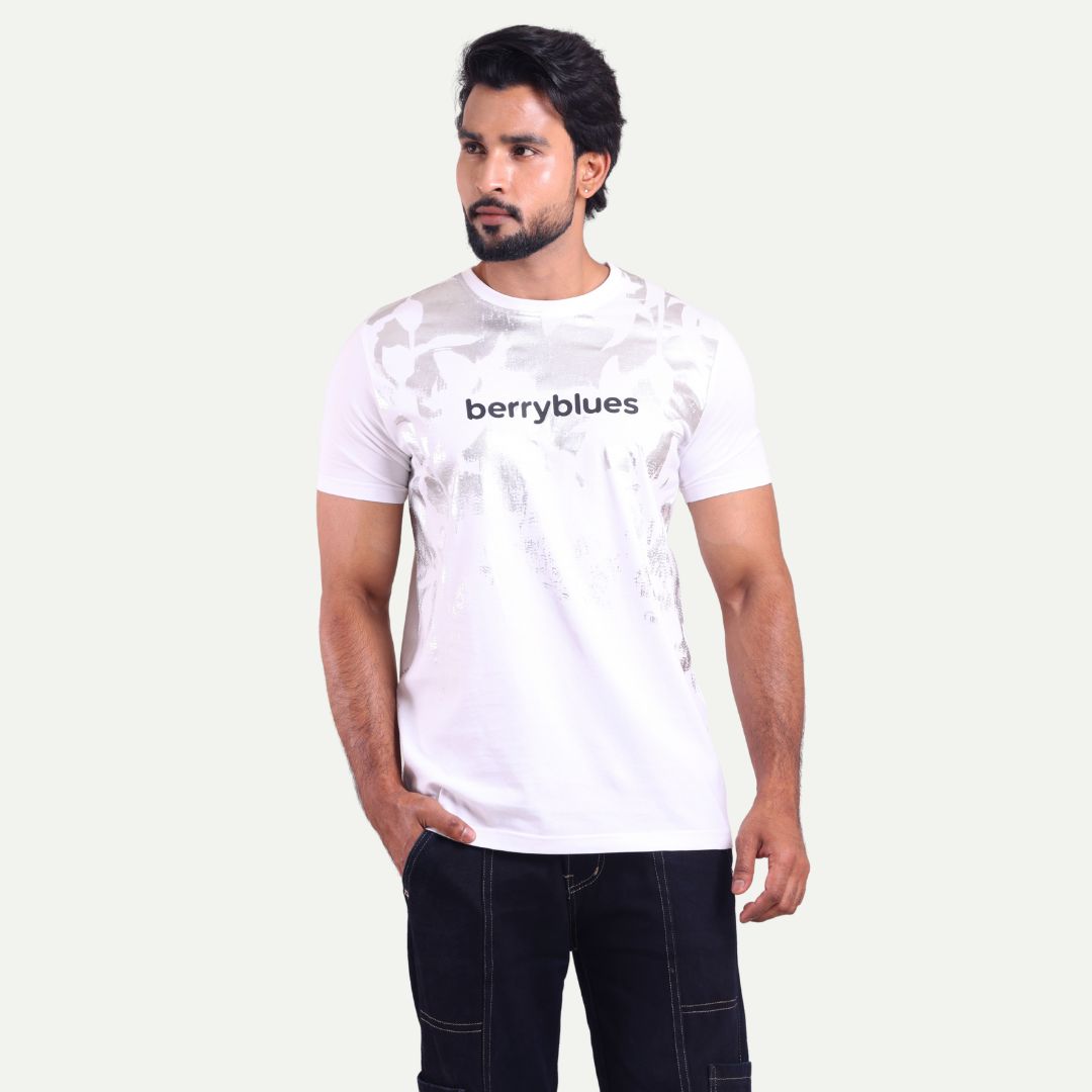 Men's Printed Round Neck T-Shirt - Logo Street Graphic