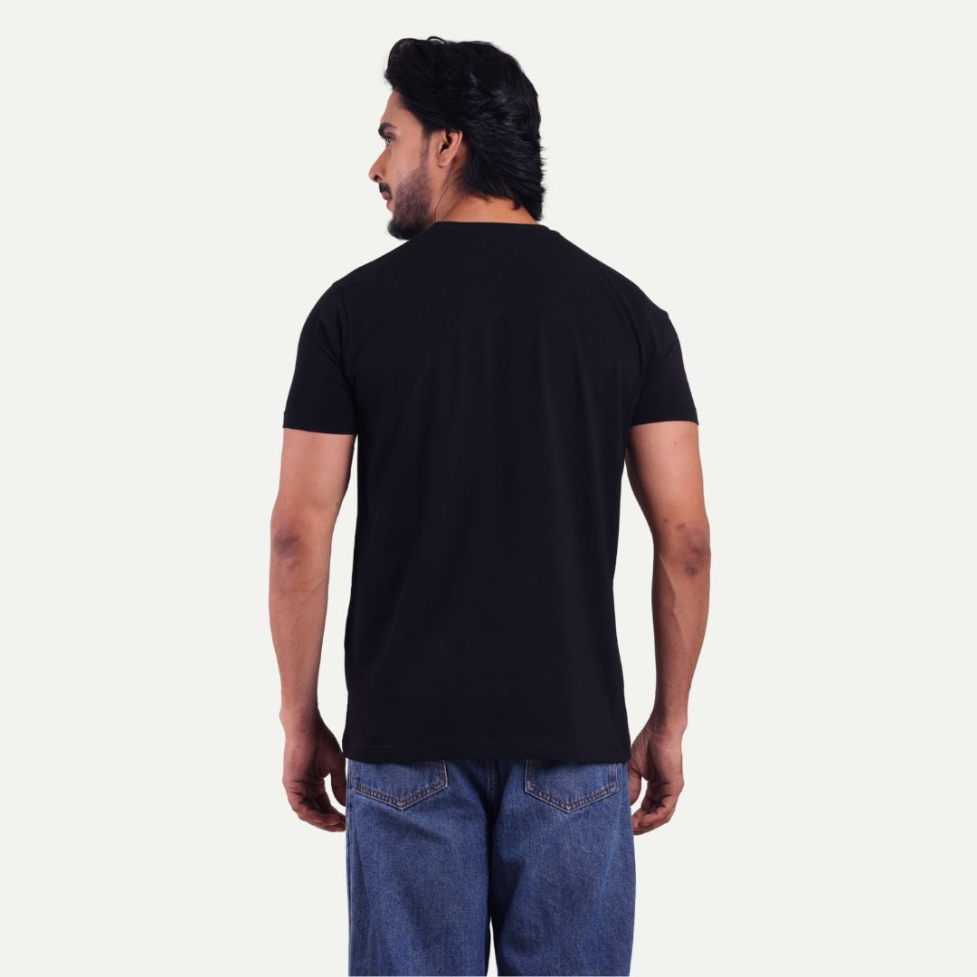 Men's Printed Round Neck T-Shirt - Forest Graphic