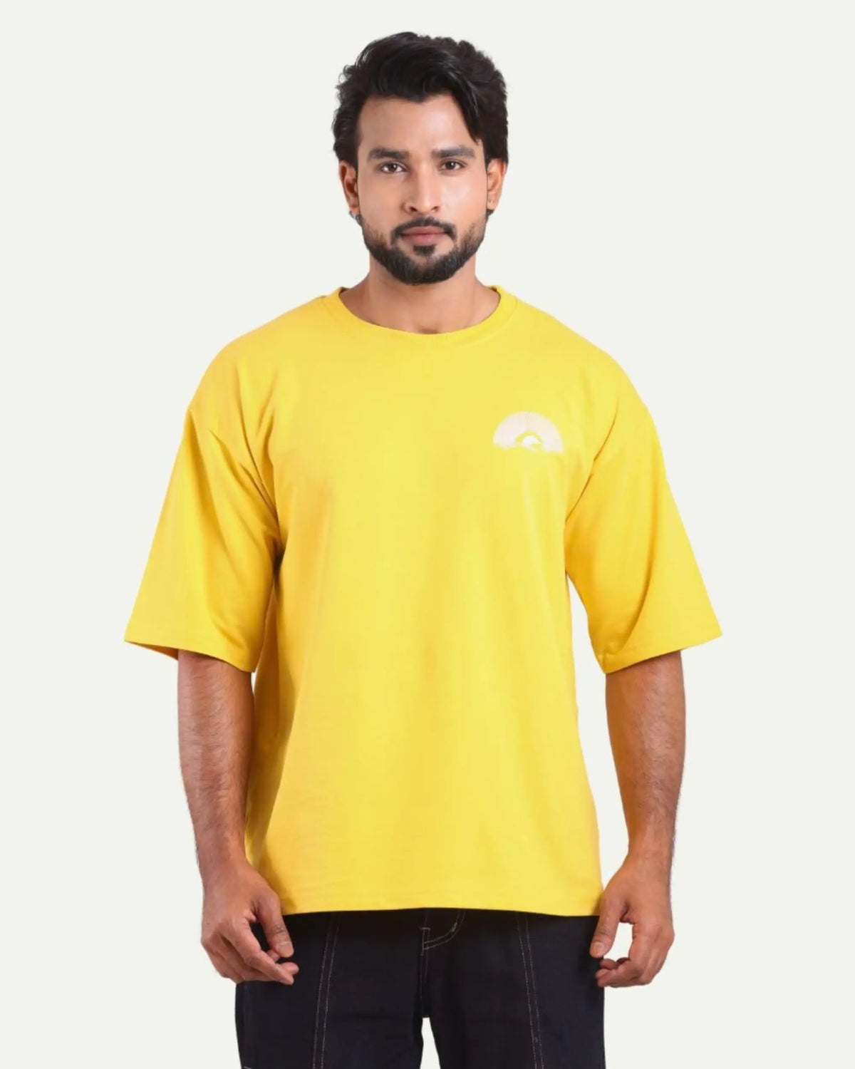 Men's Oversized Graphic T-Shirt - Sunset Wave