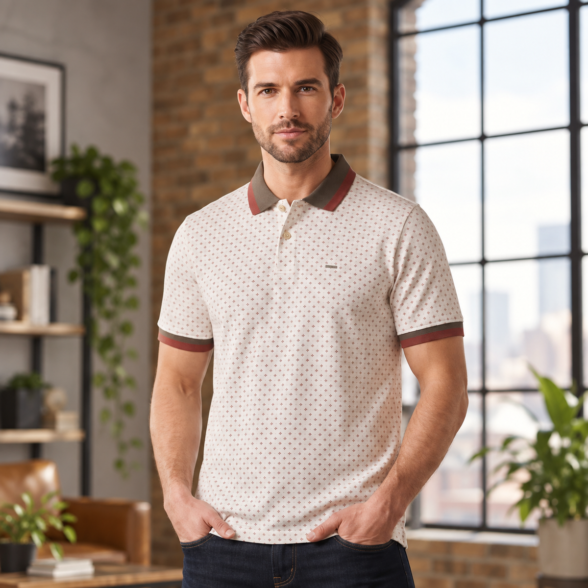 Classic Dot Polo T-Shirt