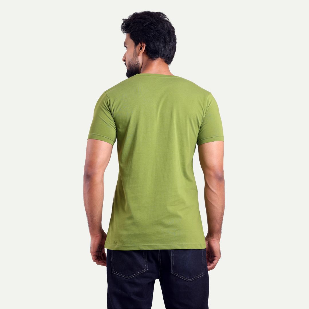 Men's Printed Round Neck T-Shirt - Forest Graphic