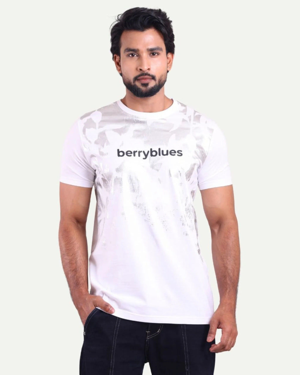 Men's Printed Round Neck T-Shirt - Logo Street Graphic
